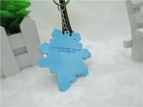 PVC单色印刷钥匙扣－吉祥物钥匙挂件定做2